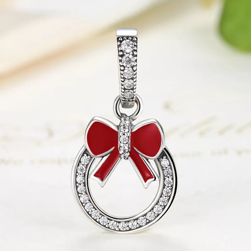 (immagine per) Charm Pendente tipo Pandora Corona di Natale - SCC077 - Visualizza 3