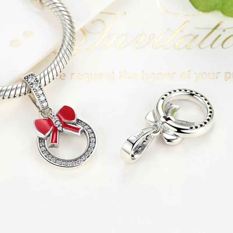 (immagine per) Charm Pendente tipo Pandora Corona di Natale - SCC077 - Visualizza 4