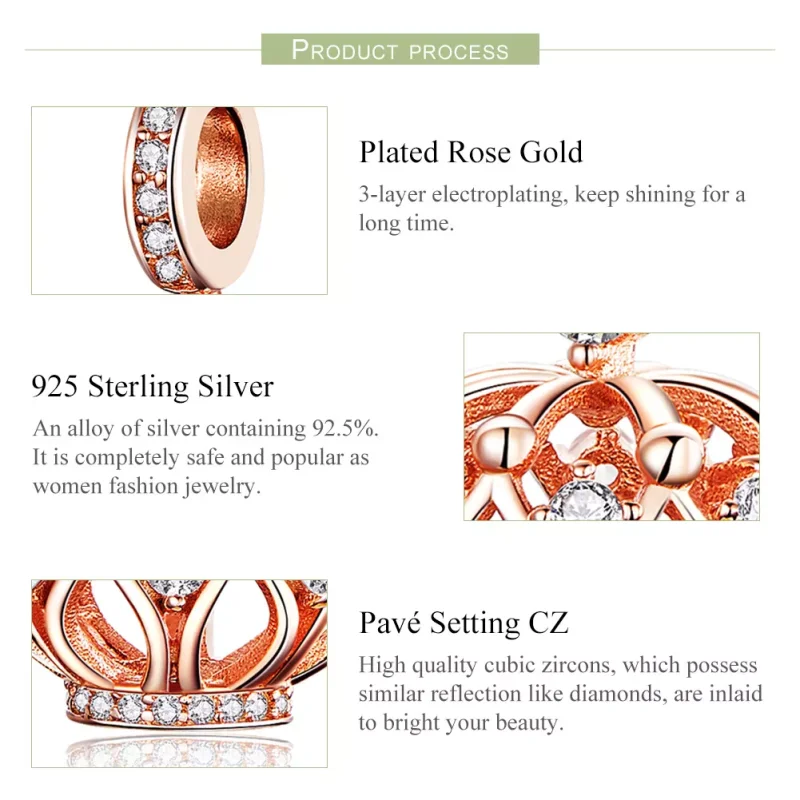 (immagine per) Charm Pendente tipo Pandora Corona regale - SCC1121 - Visualizza 6