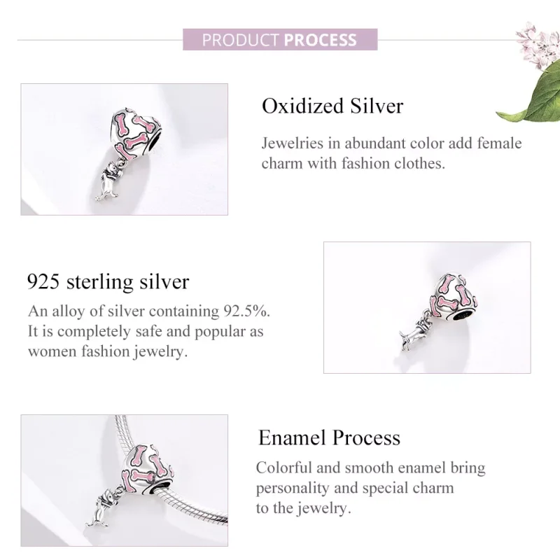 (immagine per) Charm Pendente tipo Pandora Cucciolo tenero - SCC1199 - Visualizza 4