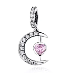 (immagine per) Charm Pendente tipo Pandora Cuore della luna - SCC040