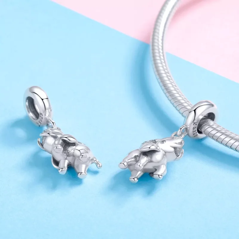 (immagine per) Charm Pendente tipo Pandora Felice elefante - SCC1059 - Visualizza 4