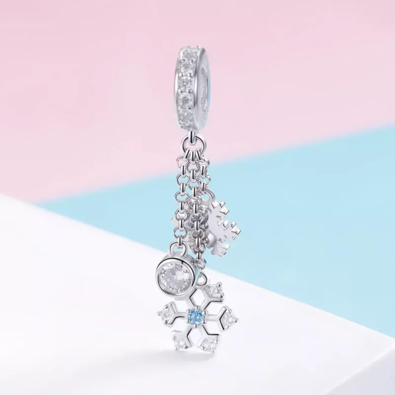 (immagine per) Charm Pendente tipo Pandora Fiocco di neve - SCC1020 - Visualizza 2