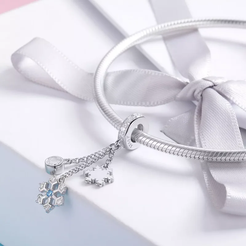 (immagine per) Charm Pendente tipo Pandora Fiocco di neve - SCC1020 - Visualizza 3