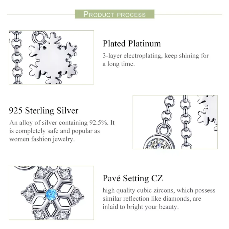 (immagine per) Charm Pendente tipo Pandora Fiocco di neve - SCC1020 - Visualizza 6