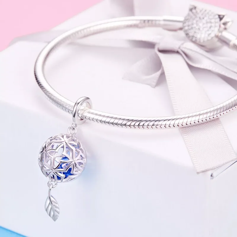 (immagine per) Charm Pendente tipo Pandora Fiore conservato - SCC1123 - Visualizza 3