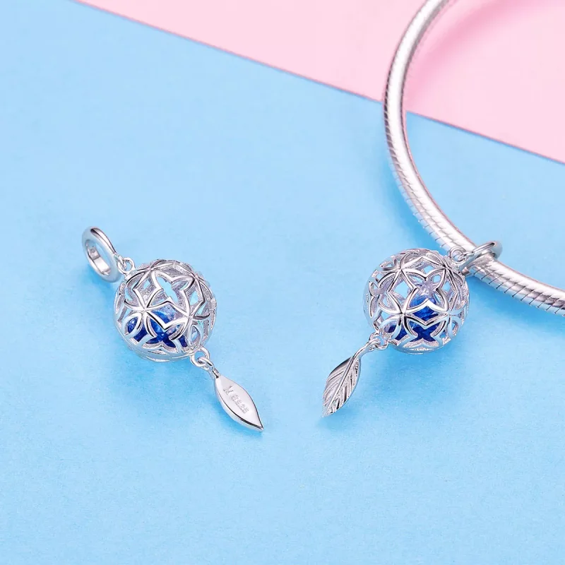 (immagine per) Charm Pendente tipo Pandora Fiore conservato - SCC1123 - Visualizza 4