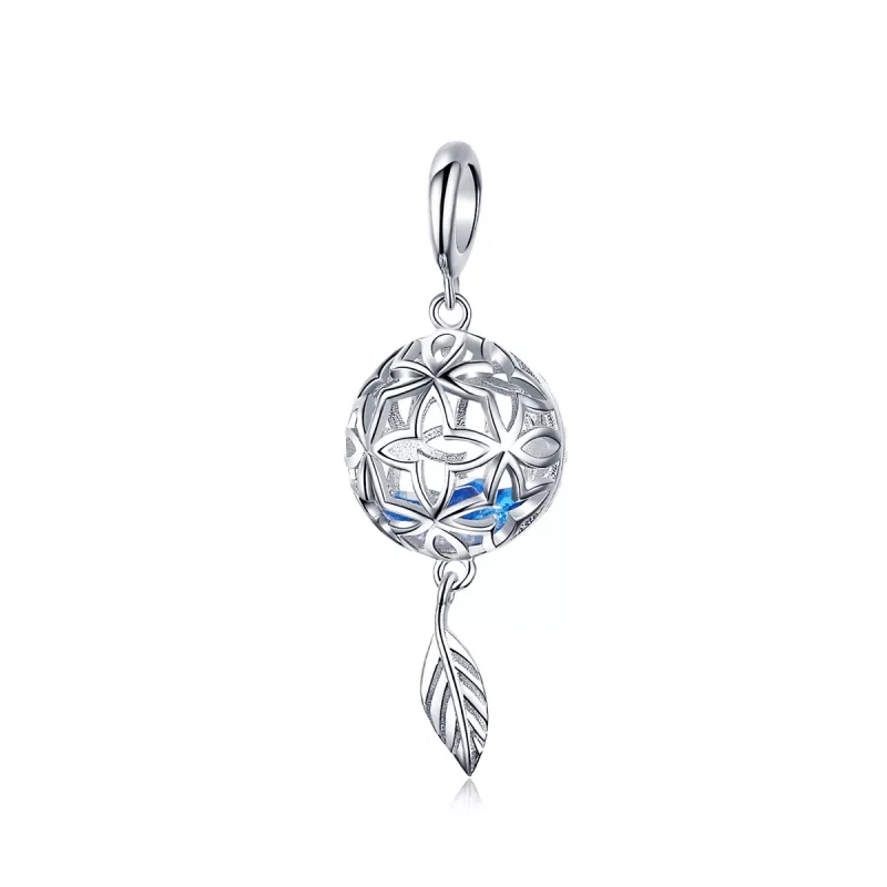 (immagine per) Charm Pendente tipo Pandora Fiore conservato - SCC1123