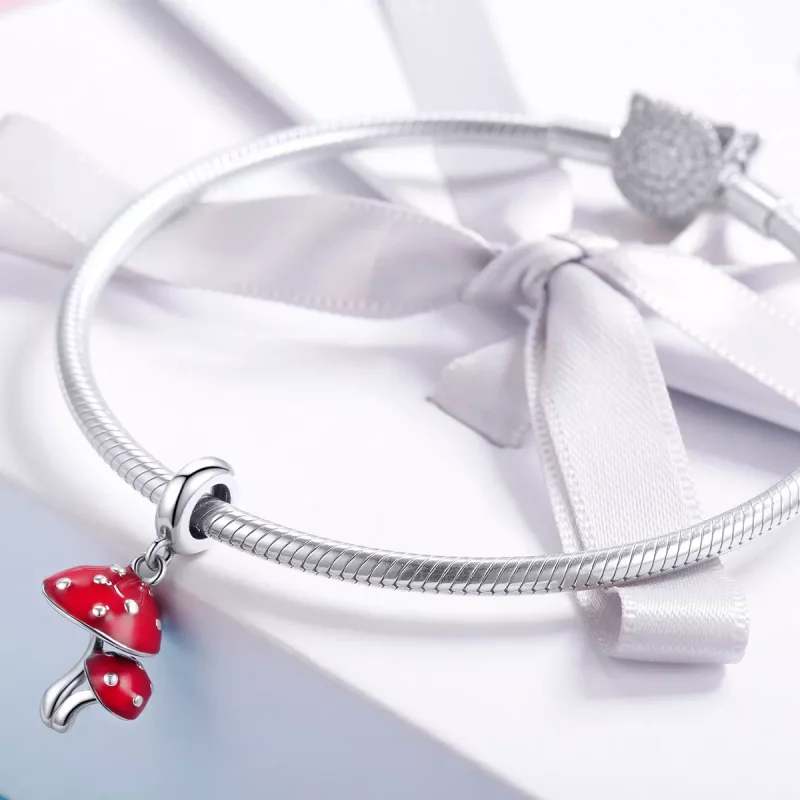 (immagine per) Charm Pendente tipo Pandora Fungo - SCC1060 - Visualizza 3