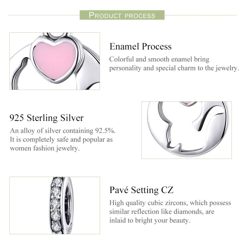 (immagine per) Charm Pendente tipo Pandora Gattino felice - SCC1140 - Visualizza 4