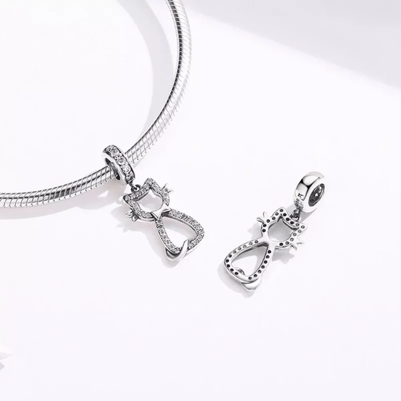 (immagine per) Charm Pendente tipo Pandora Gatto amorevole - SCC1162 - Visualizza 3
