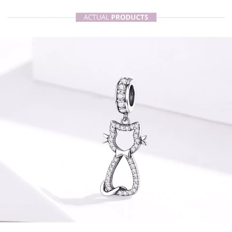 (immagine per) Charm Pendente tipo Pandora Gatto amorevole - SCC1162 - Visualizza 6