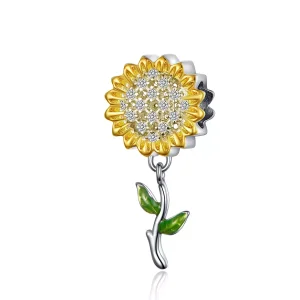 (immagine per) Charm Pendente tipo Pandora Girasole - SCC1211