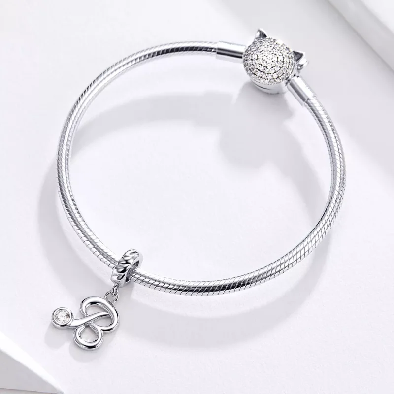 (immagine per) Charm Pendente tipo Pandora Lettera B - SCC1183-B - Visualizza 2