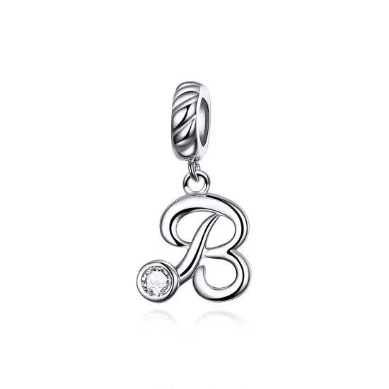 (immagine per) Charm Pendente tipo Pandora Lettera B - SCC1183-B