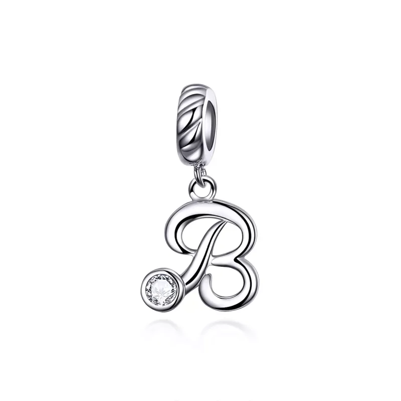 (immagine per) Charm Pendente tipo Pandora Lettera B - SCC1183-B