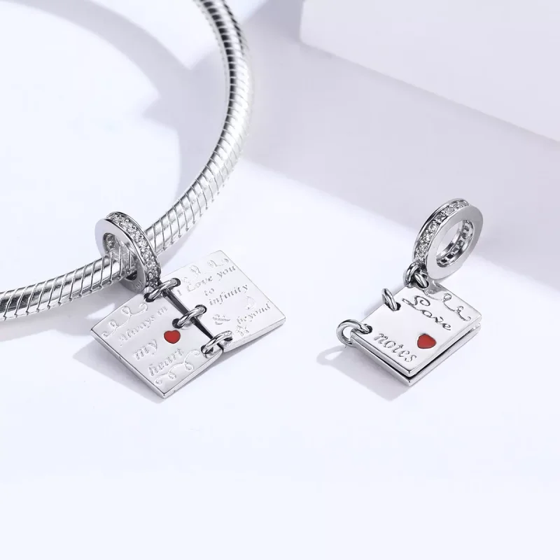 (immagine per) Charm Pendente tipo Pandora Lettera d'amore - SCC1262 - Visualizza 4