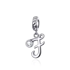 (immagine per) Charm Pendente tipo Pandora Lettera F - SCC1183-F