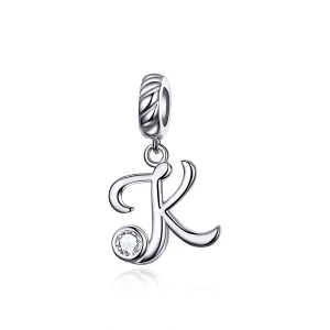 (immagine per) Charm Pendente tipo Pandora Lettera K - SCC1183-K