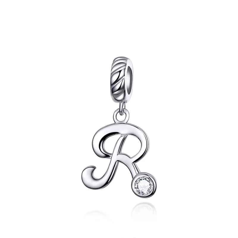(immagine per) Charm Pendente tipo Pandora Lettera R - SCC1183-R
