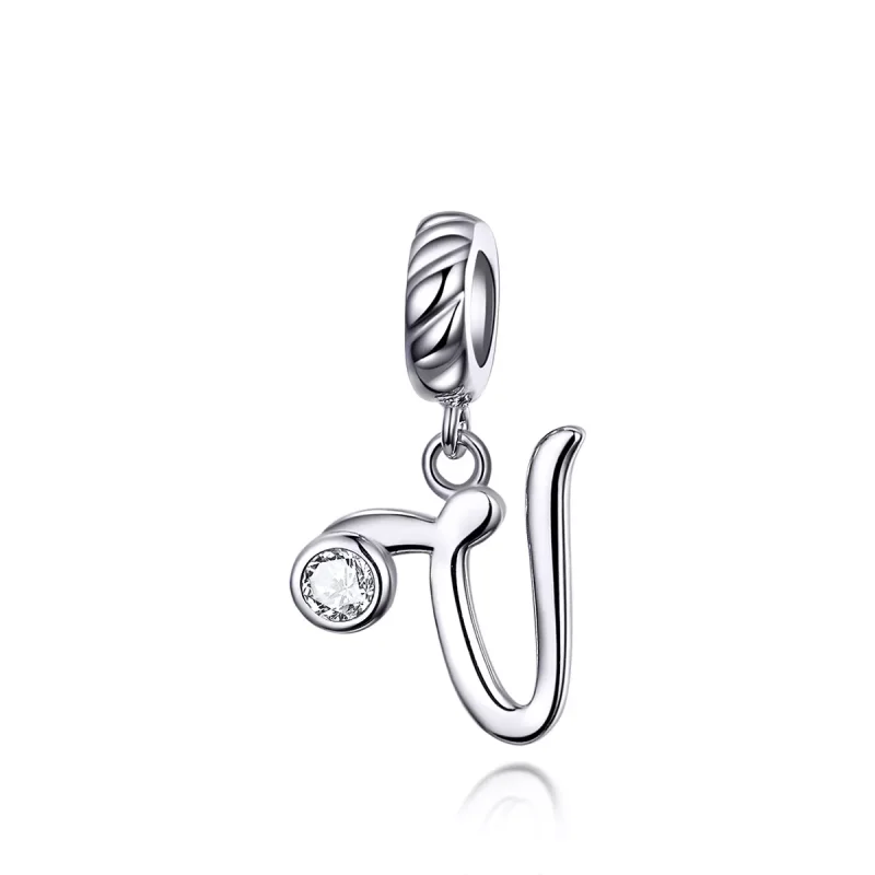 (immagine per) Charm Pendente tipo Pandora Lettera V - SCC1183-V