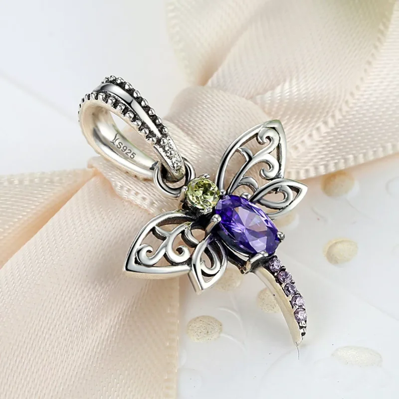 (immagine per) Charm Pendente tipo Pandora Libellula - SCC048 - Visualizza 2