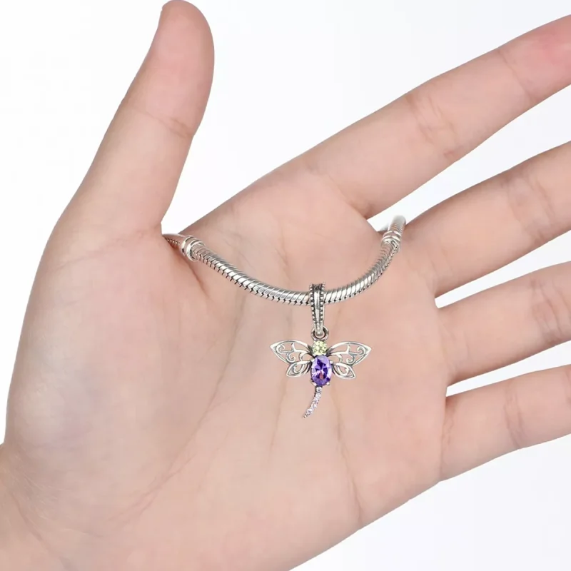 (immagine per) Charm Pendente tipo Pandora Libellula - SCC048 - Visualizza 5