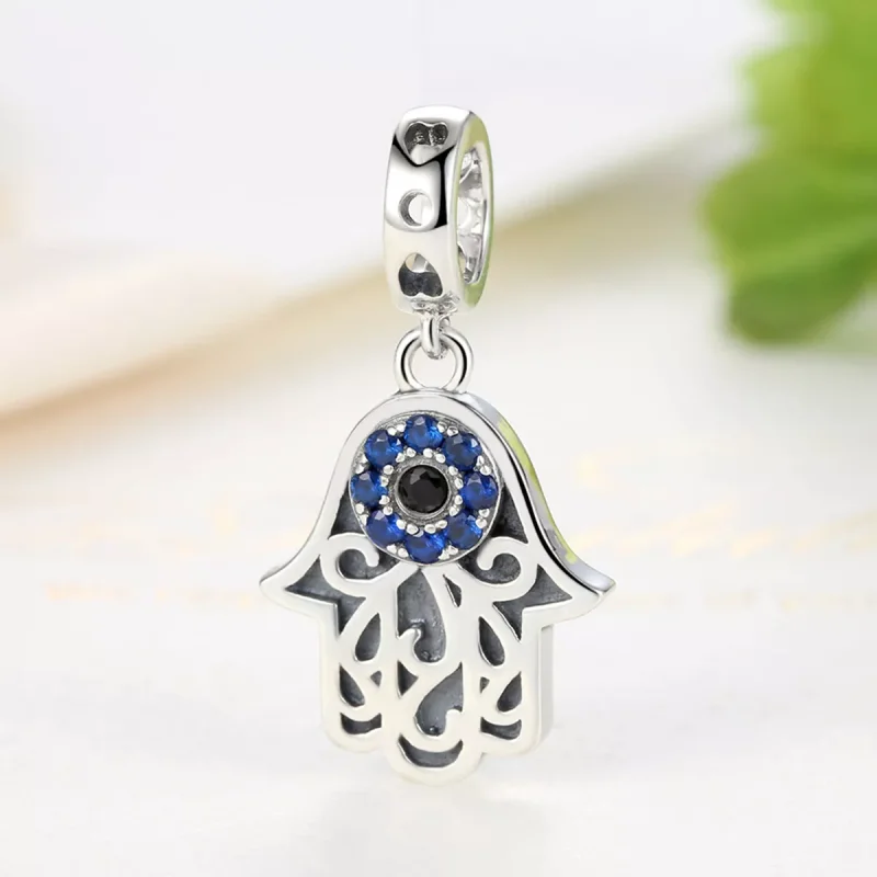 (immagine per) Charm Pendente tipo Pandora Mano di Hamsa - SCC085 - Visualizza 4