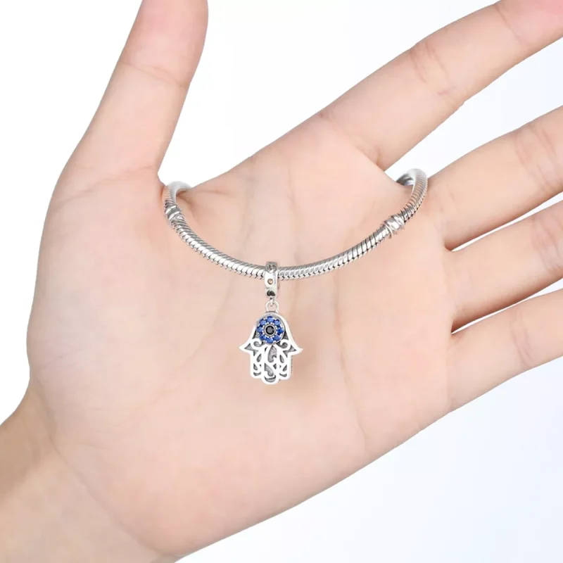 (immagine per) Charm Pendente tipo Pandora Mano di Hamsa - SCC085 - Visualizza 6