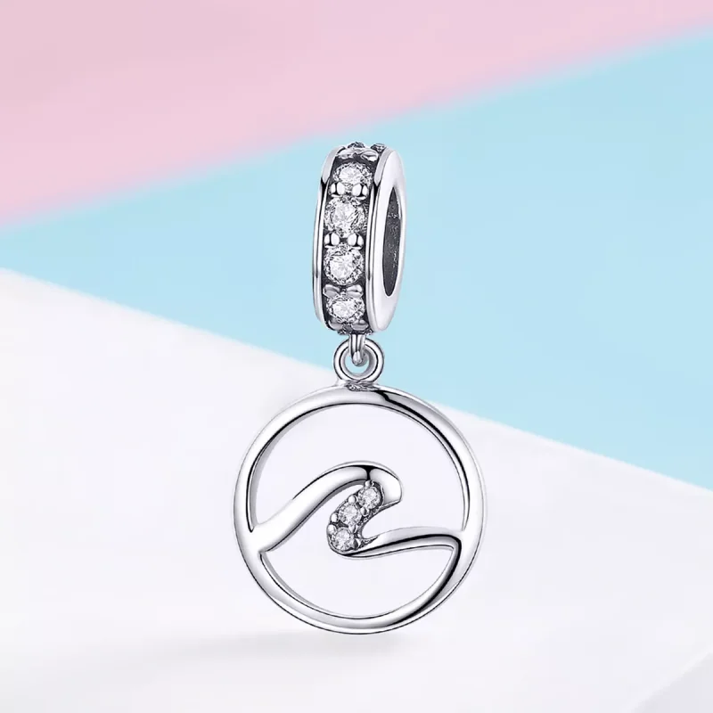 (immagine per) Charm Pendente tipo Pandora Onde - SCC1031 - Visualizza 2