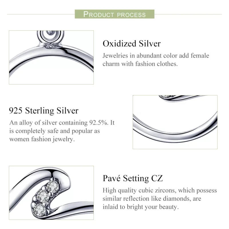 (immagine per) Charm Pendente tipo Pandora Onde - SCC1031 - Visualizza 6