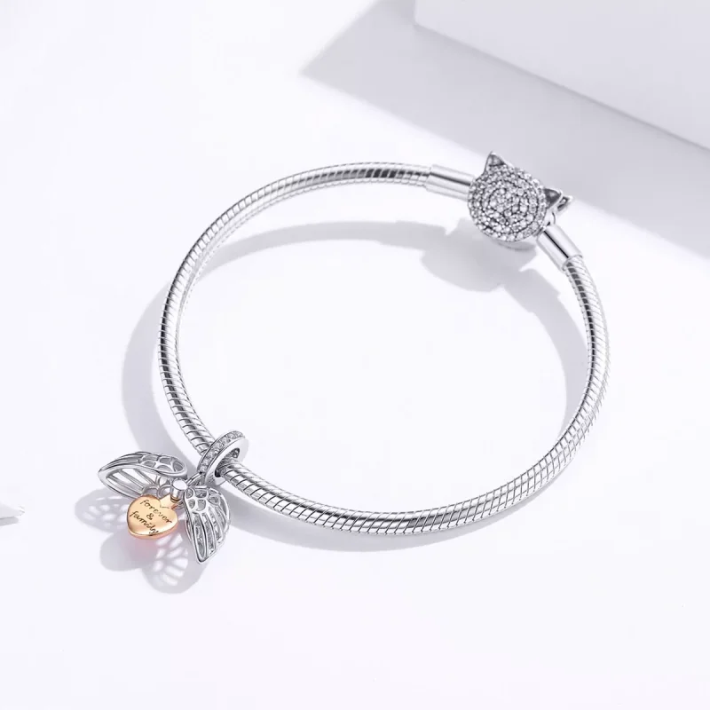 (immagine per) Charm Pendente tipo Pandora Per sempre e famiglia - SCC1299 - Visualizza 4