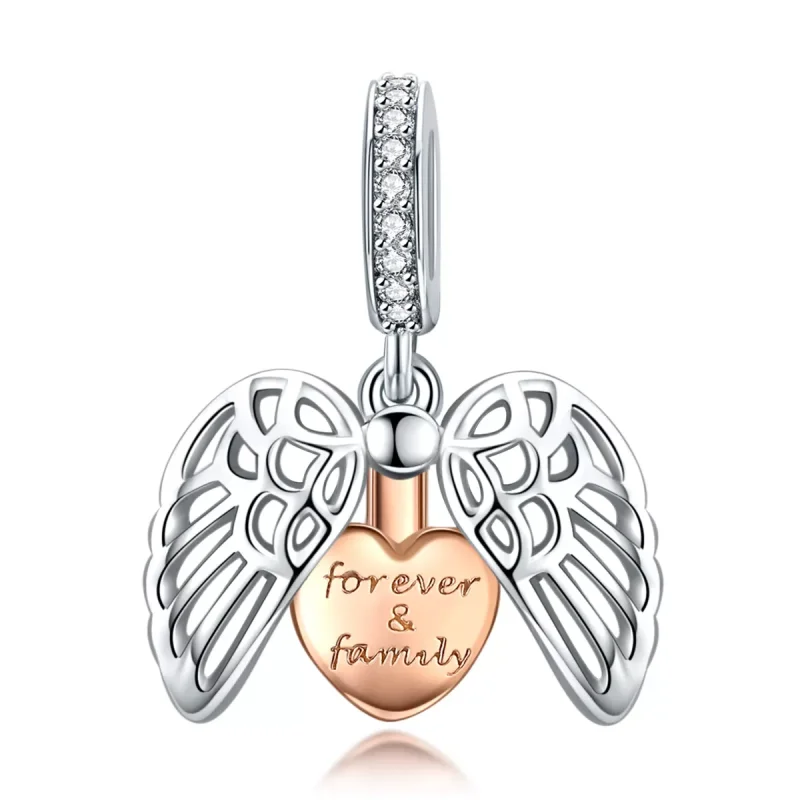 (immagine per) Charm Pendente tipo Pandora Per sempre e famiglia - SCC1299