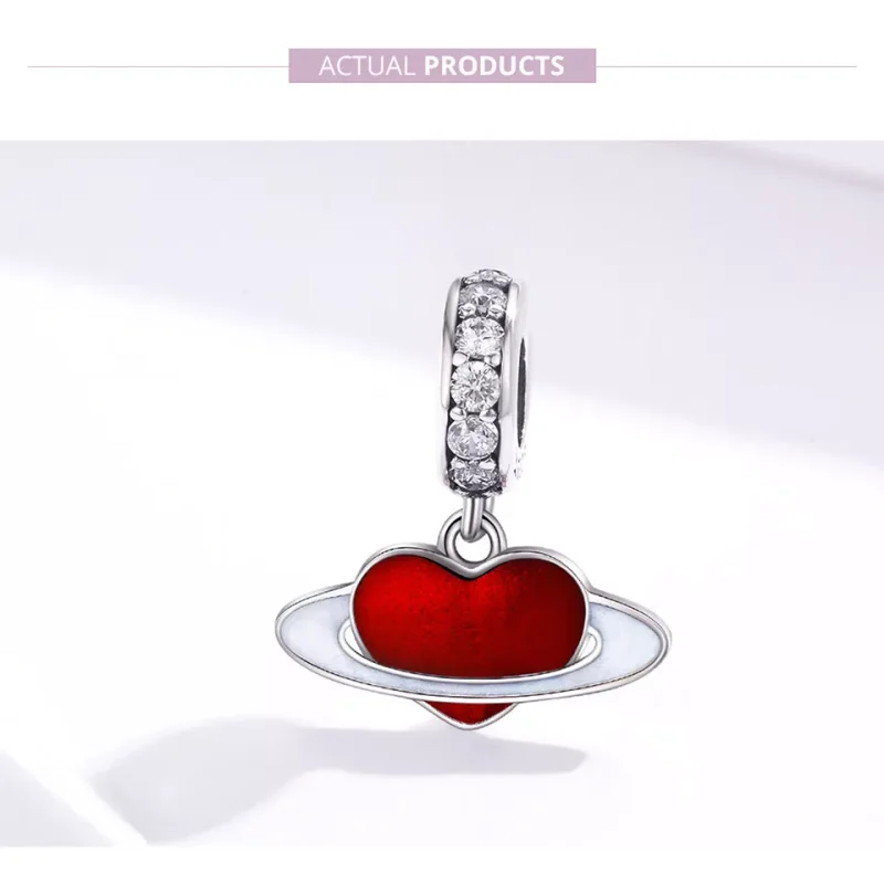 (immagine per) Charm Pendente tipo Pandora Pianeta d'amore - SCC1165 - Visualizza 6