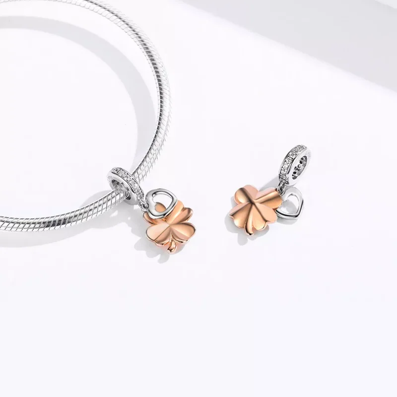 (immagine per) Charm Pendente tipo Pandora Quadrifoglio - SCC1238 - Visualizza 4
