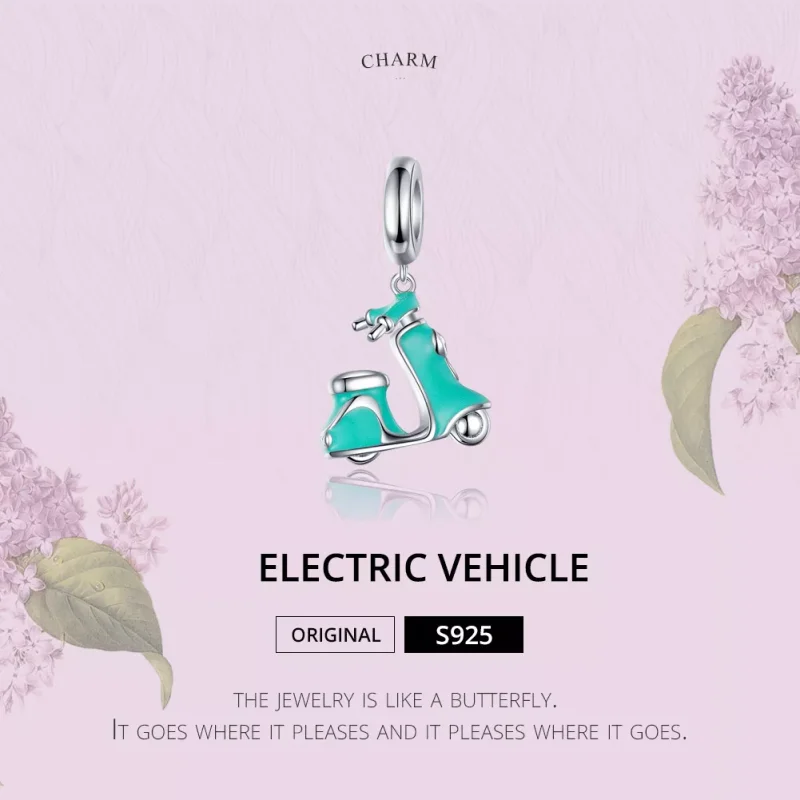 (immagine per) Charm Pendente tipo Pandora Scooter - SCC1201 - Visualizza 2