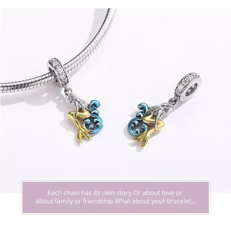 (immagine per) Charm Pendente tipo Pandora Sirena in attesa - SCC1166 - Visualizza 5