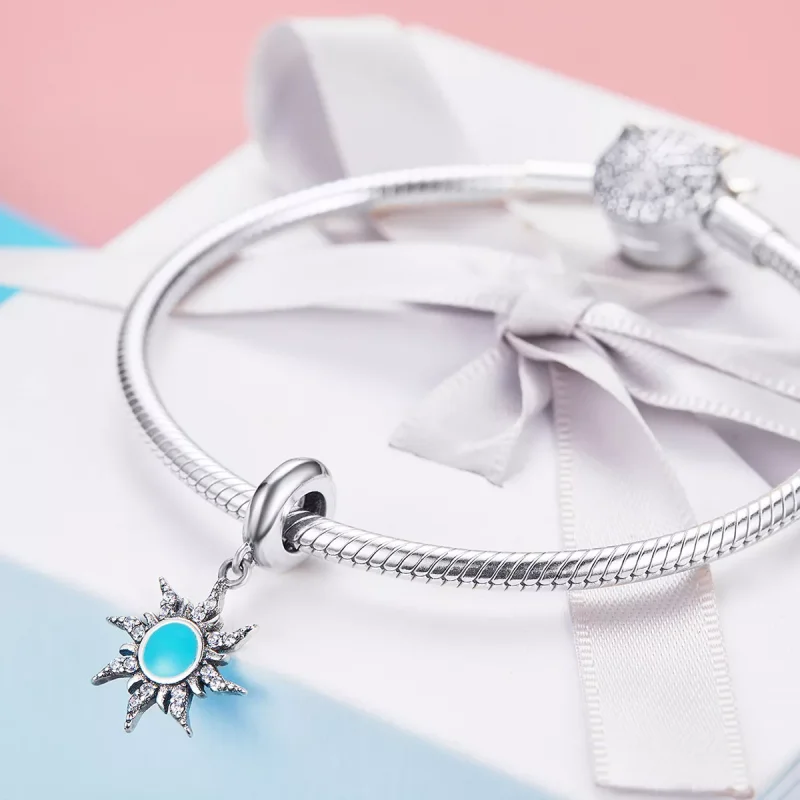 (immagine per) Charm Pendente tipo Pandora Sole Blu - SCC1068 - Visualizza 3