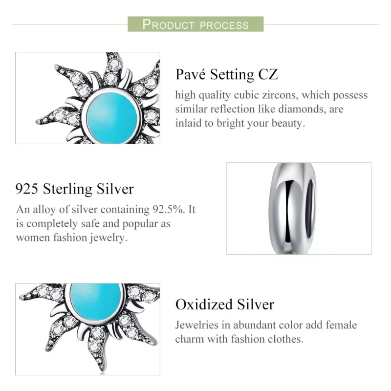 (immagine per) Charm Pendente tipo Pandora Sole Blu - SCC1068 - Visualizza 5