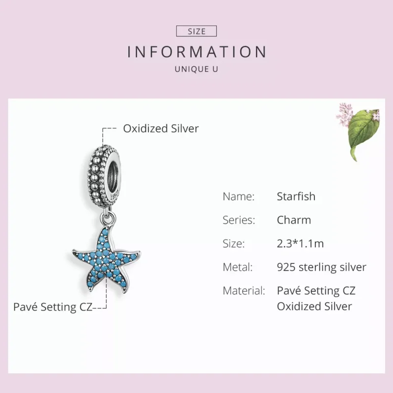(immagine per) Charm Pendente tipo Pandora Stella marina - SCC1210 - Visualizza 3