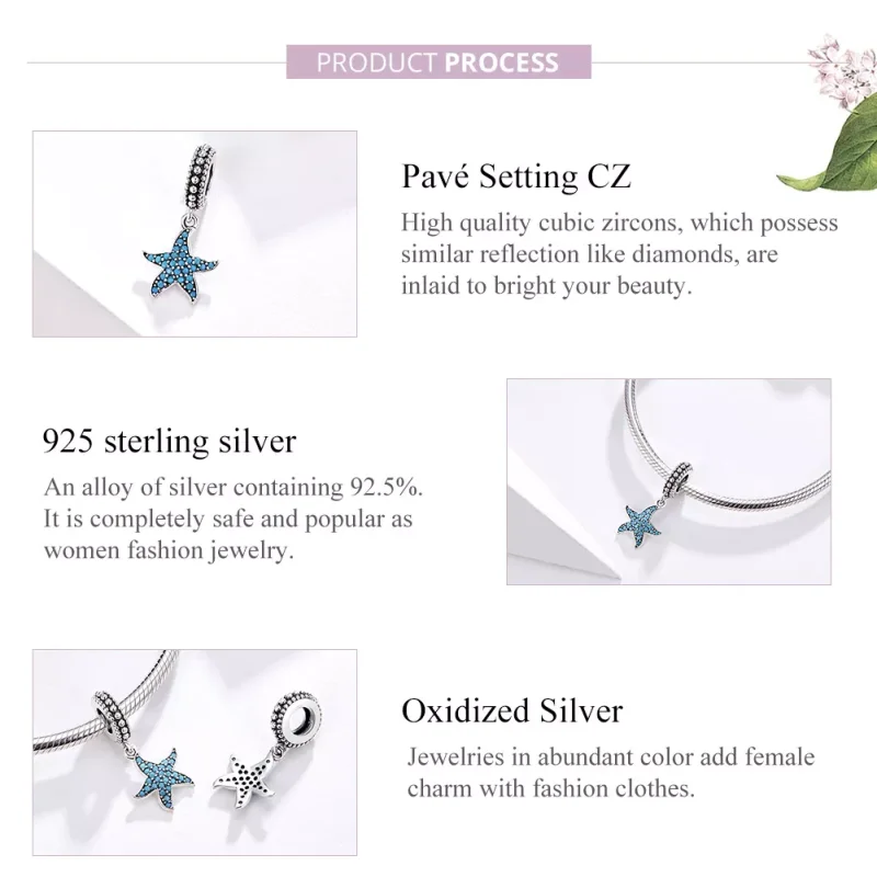 (immagine per) Charm Pendente tipo Pandora Stella marina - SCC1210 - Visualizza 4