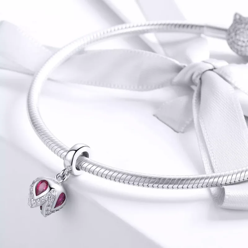 (immagine per) Charm Pendente tipo Pandora Storia del tulipano - SCC1027 - Visualizza 3