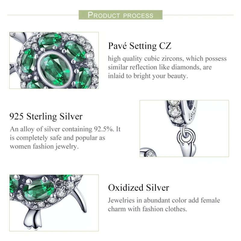 (immagine per) Charm Pendente tipo Pandora Tartaruga - SCC1017 - Visualizza 6