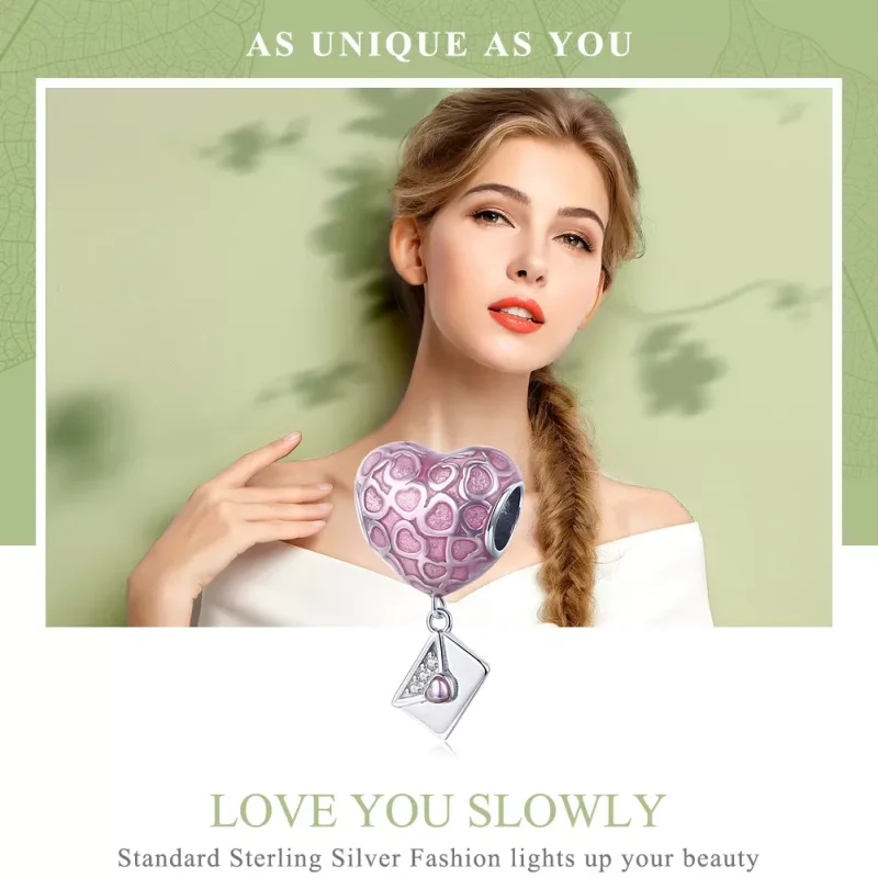 (immagine per) Charm Pendente tipo Pandora Ti amo lentamente - SCC1080 - Visualizza 2