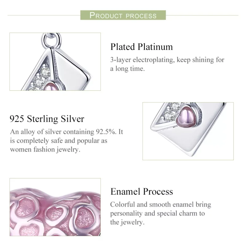 (immagine per) Charm Pendente tipo Pandora Ti amo lentamente - SCC1080 - Visualizza 4