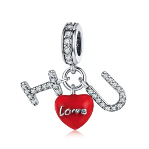 (immagine per) Charm Pendente tipo Pandora Ti voglio bene - SCC1055