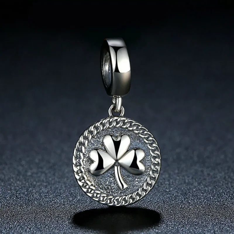 (immagine per) Charm Pendente tipo Pandora Trifoglio - SCC039 - Visualizza 4