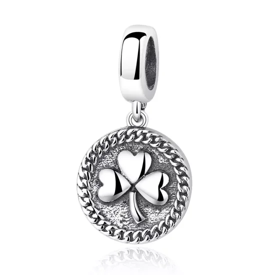 (immagine per) Charm Pendente tipo Pandora Trifoglio - SCC039