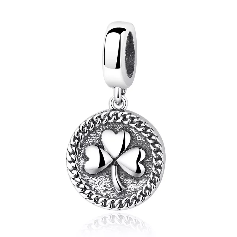 (immagine per) Charm Pendente tipo Pandora Trifoglio - SCC039