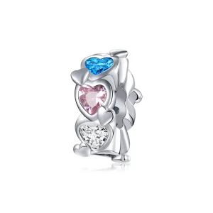 (immagine per) Charm tipo Pandora Cuore a cuore - BSC408